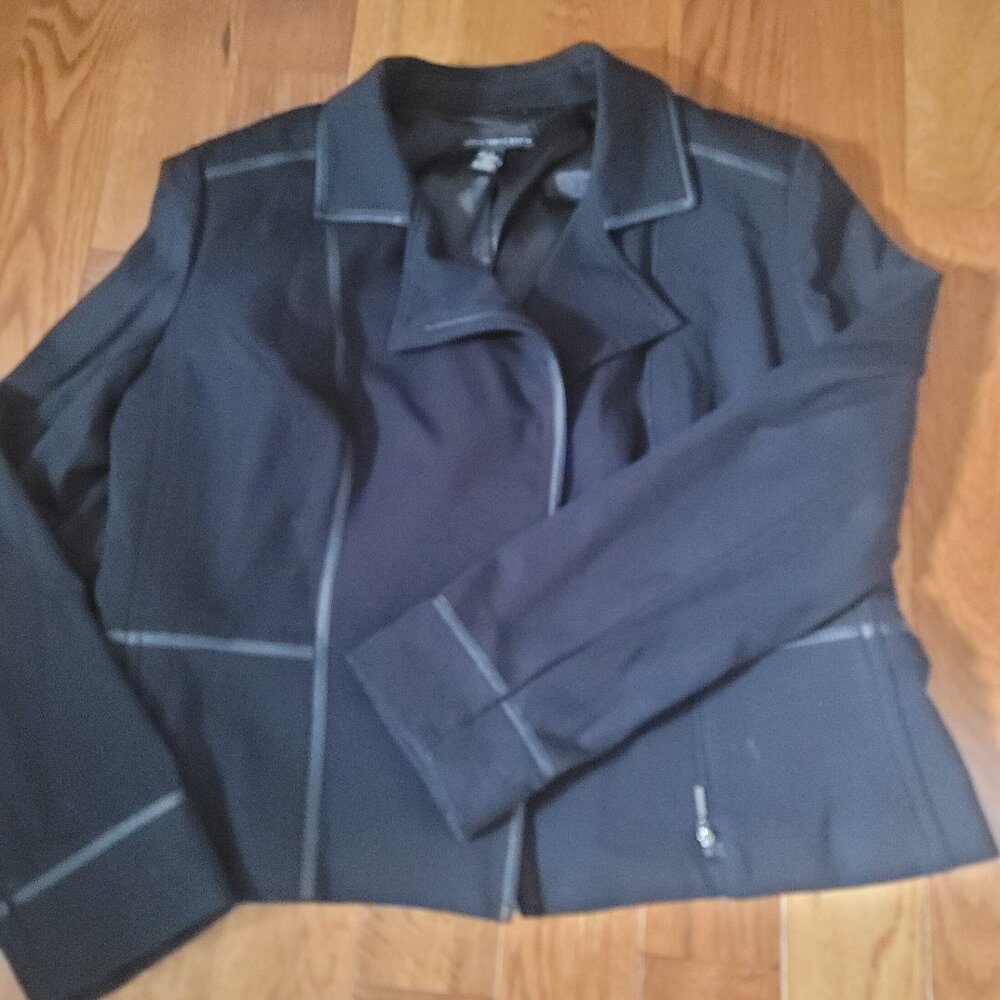Black lined Chicos Jacket - great office jacket